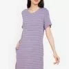 ZALORA BASICS Stripe T-Shirt Dress