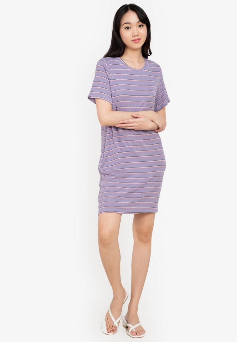 ZALORA BASICS Stripe T-Shirt Dress - Billede 4