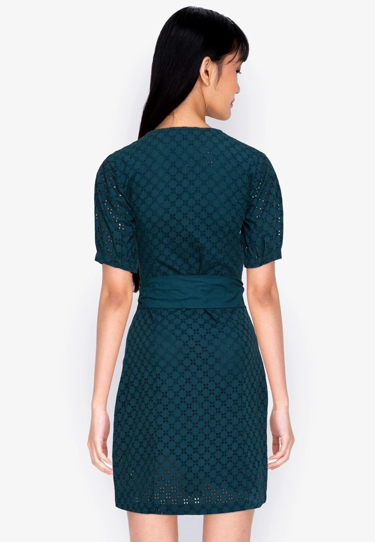 ZALORA BASICS Broderie Fitted Shirt Dress - Billede 2