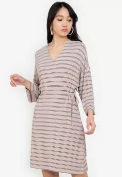 ZALORA BASICS Jersey Side Drawstring Dress