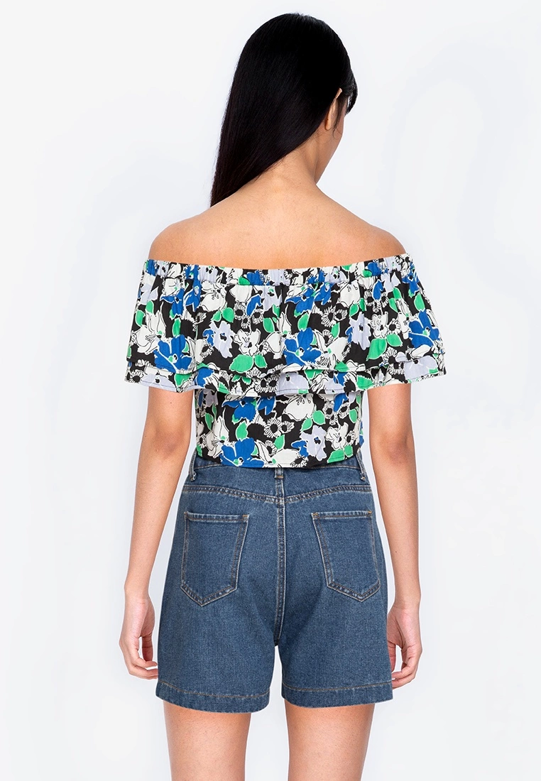 ZALORA BASICS Tie Front Off The Shoulder Top - Billede 2