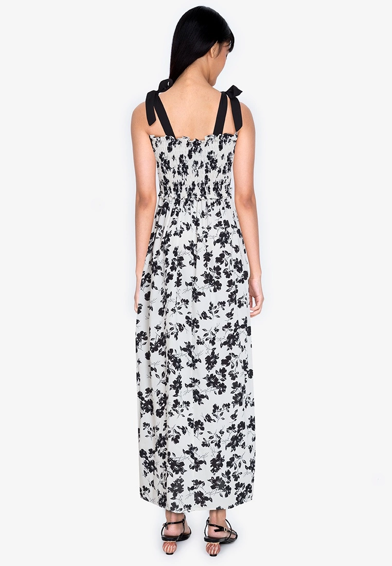 ZALORA BASICS Tie Straps Smocked Maxi Dress - Billede 2