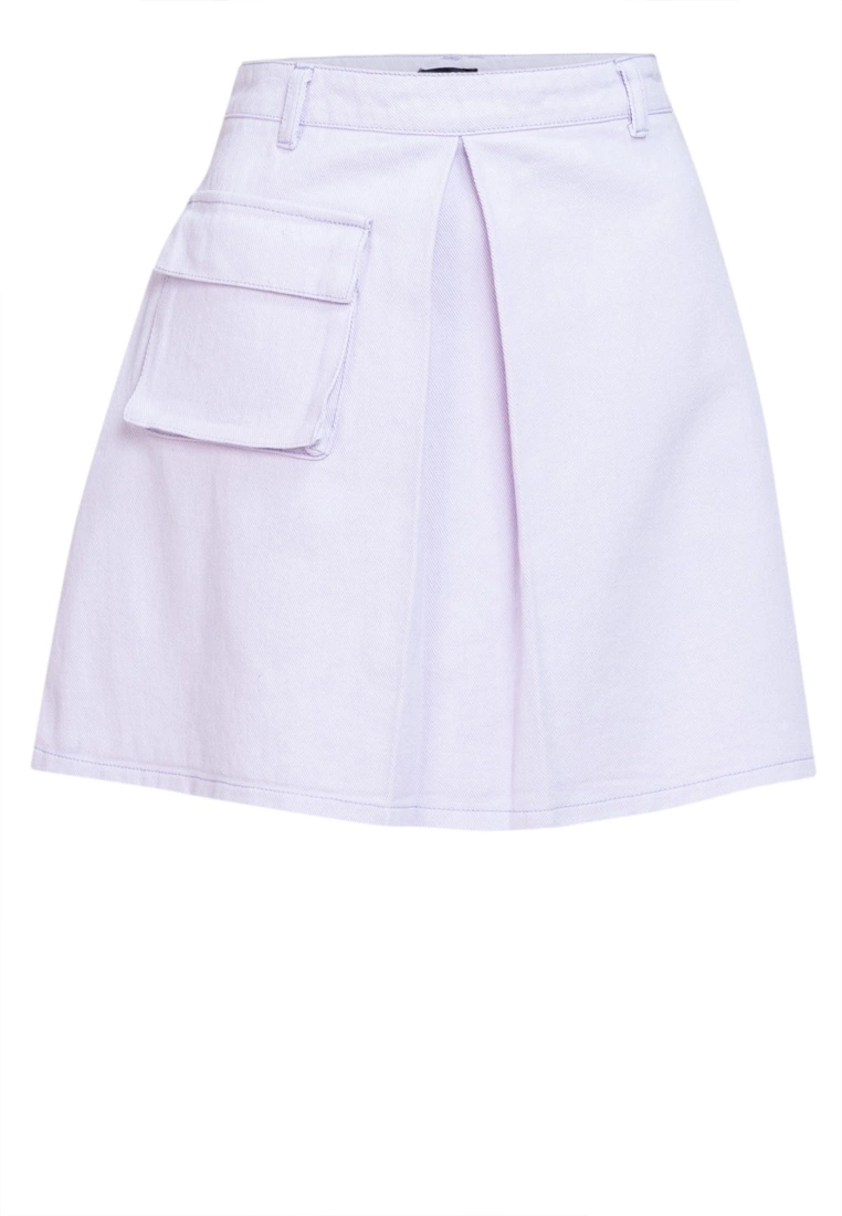 ZALORA BASICS Box Pleat Denim Cargo Skirt - Billede 5