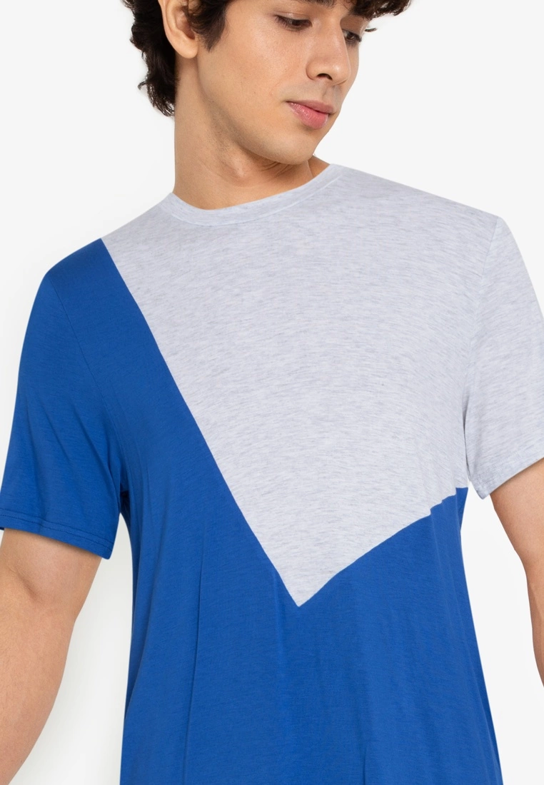 ZALORA BASICS Chevron Colour Block Oversized T-shirt - Billede 3