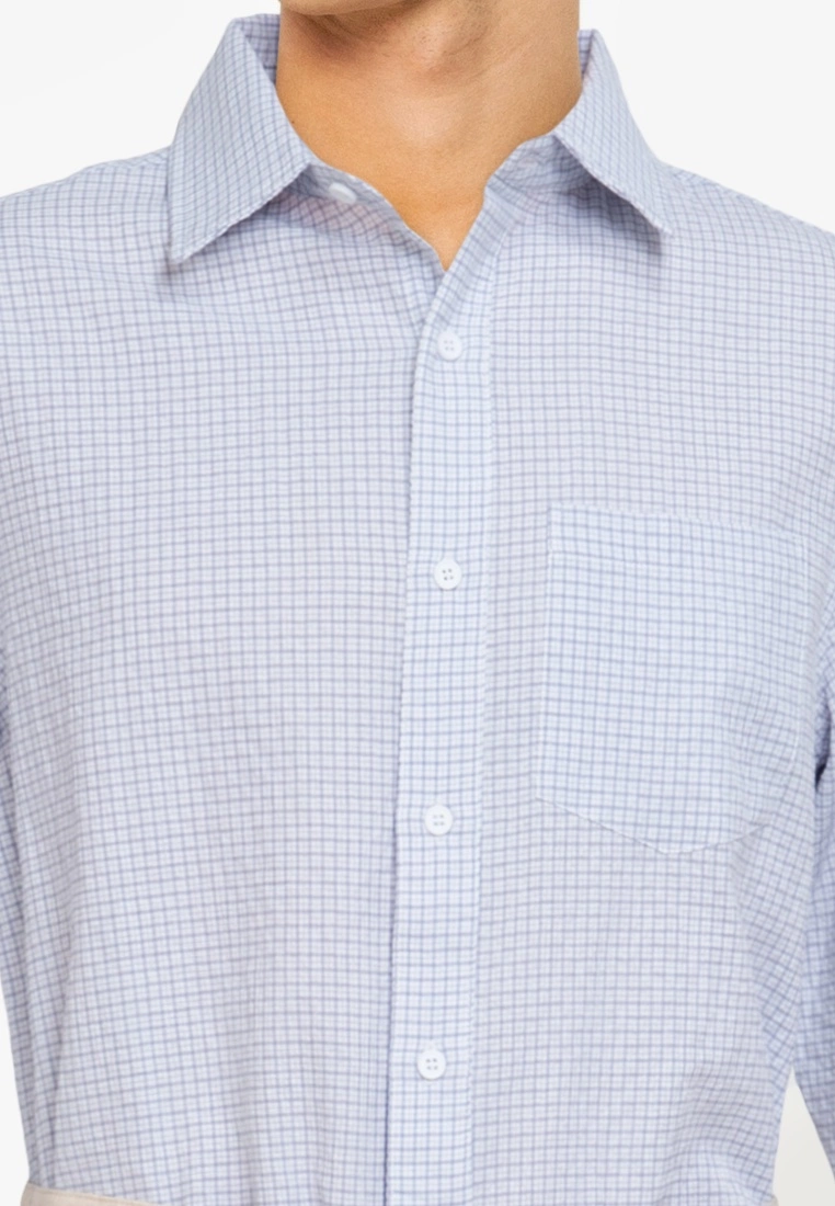 ZALORA BASICS Checkered Long Sleeve Shirt - Billede 3