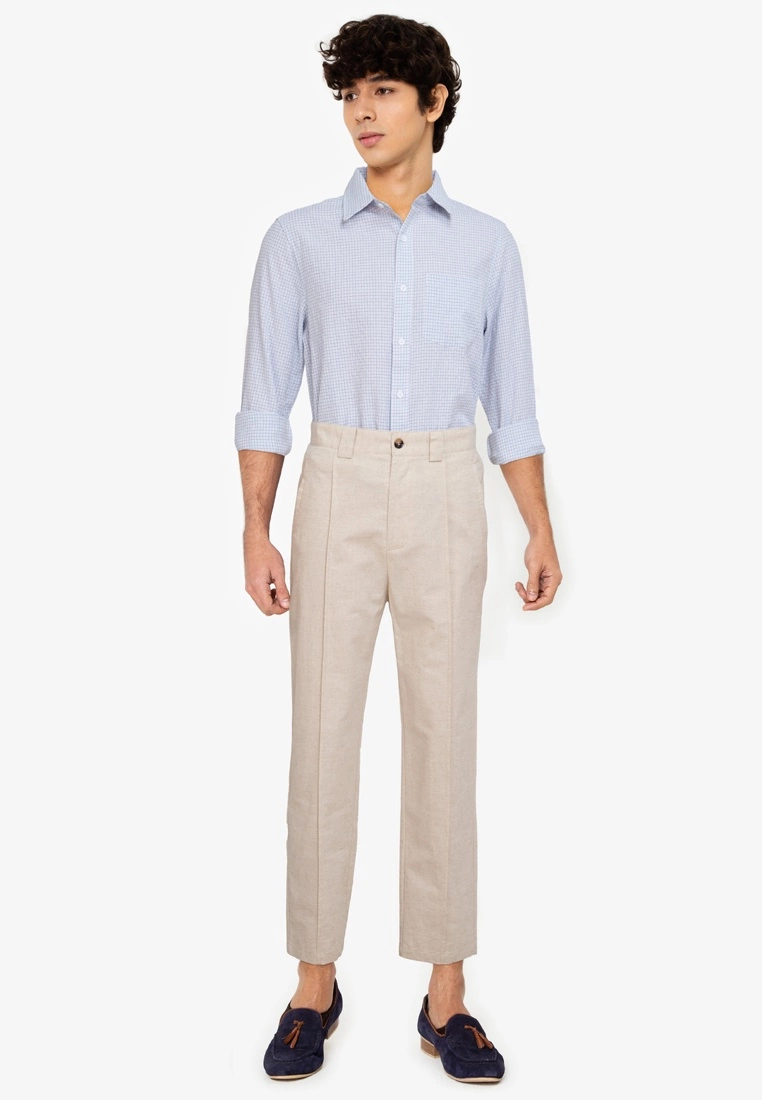 ZALORA BASICS Checkered Long Sleeve Shirt - Billede 4