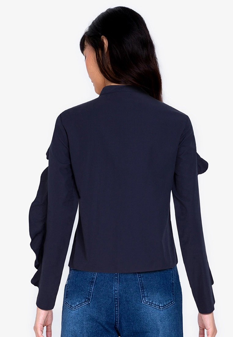 ZALORA BASICS Ruffle Sleeve Top - Billede 6