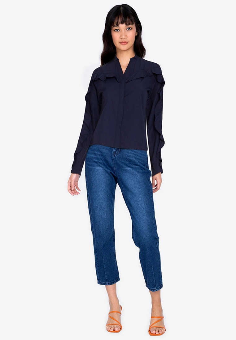 ZALORA BASICS Ruffle Sleeve Top - Billede 8