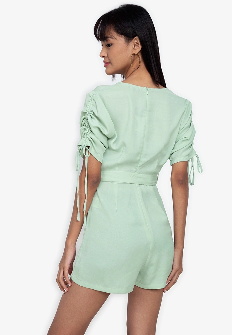 ZALORA BASICS Ruched Sleeve Playsuit - Billede 2