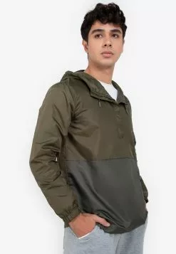 ZALORA BASICS Duo Tone Zipped Jacket