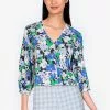 ZALORA BASICS Puff Sleeve Button Front Blouse