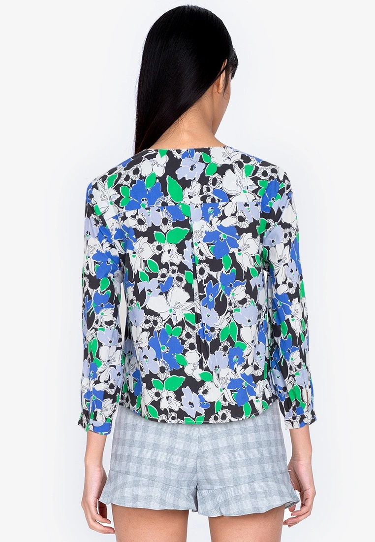 ZALORA BASICS Puff Sleeve Button Front Blouse - Billede 2