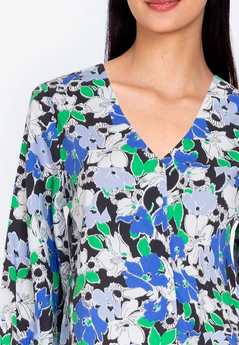 ZALORA BASICS Puff Sleeve Button Front Blouse - Billede 3