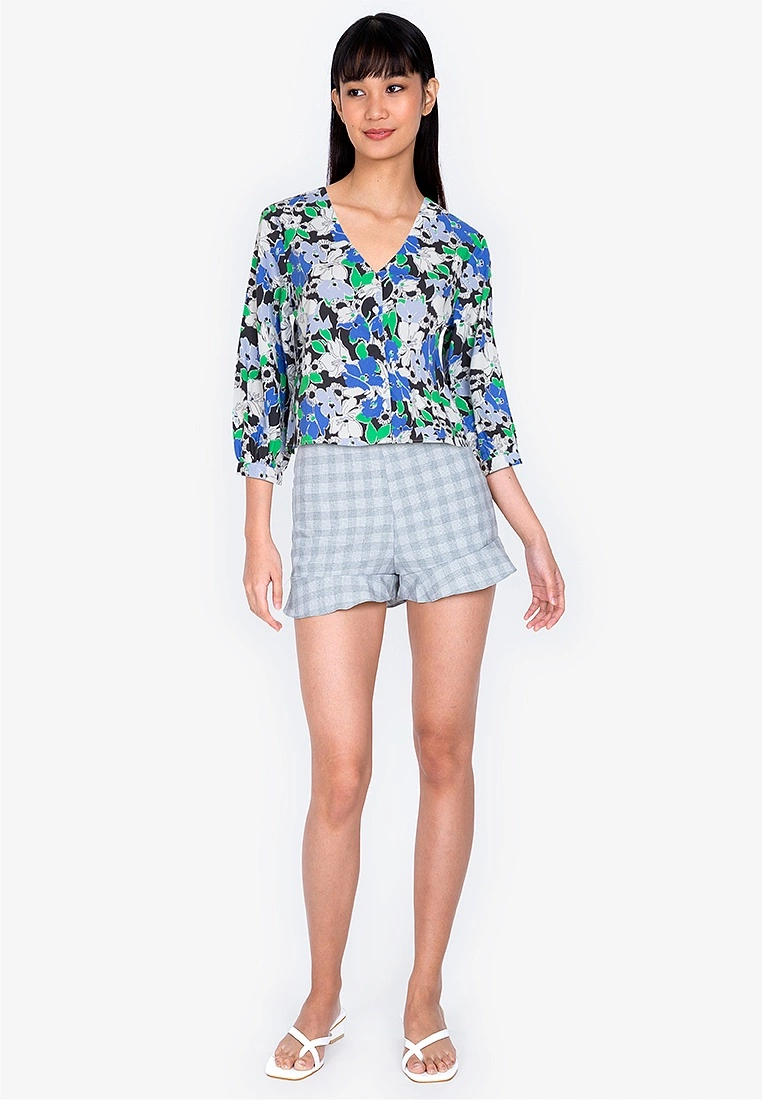 ZALORA BASICS Puff Sleeve Button Front Blouse - Billede 4