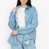 ZALORA BASICS Round Hem Denim Jacket