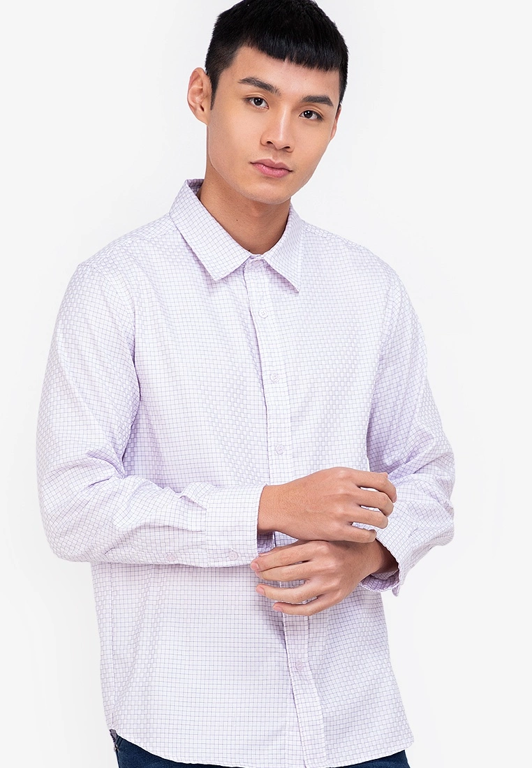 ZALORA BASICS Basket Weave Regular Shirt - Billede 3
