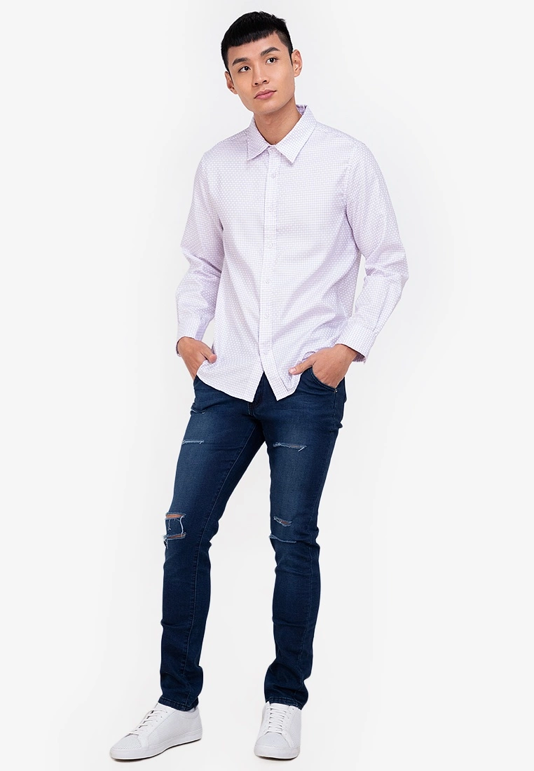 ZALORA BASICS Basket Weave Regular Shirt - Billede 4