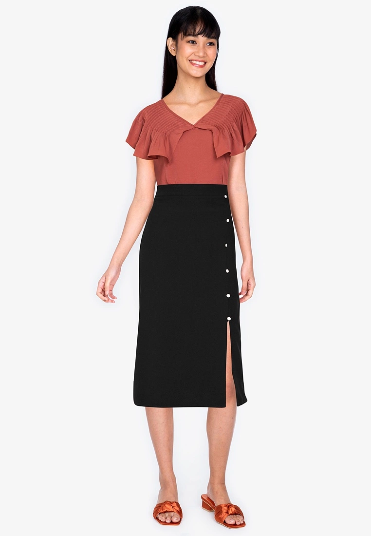 ZALORA BASICS Pintuck Detail Crop Top - Billede 4