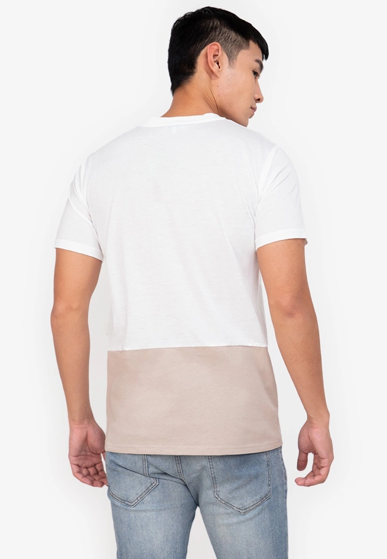 ZALORA BASICS Colour Block Pocket T-Shirt - Billede 2