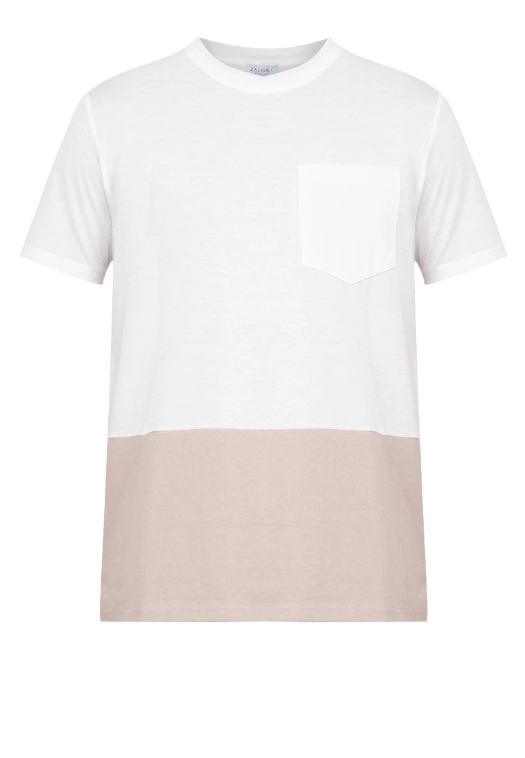 ZALORA BASICS Colour Block Pocket T-Shirt - Billede 5