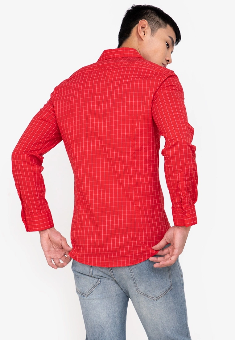ZALORA BASICS Windowpane Check Regular Shirt - Billede 2