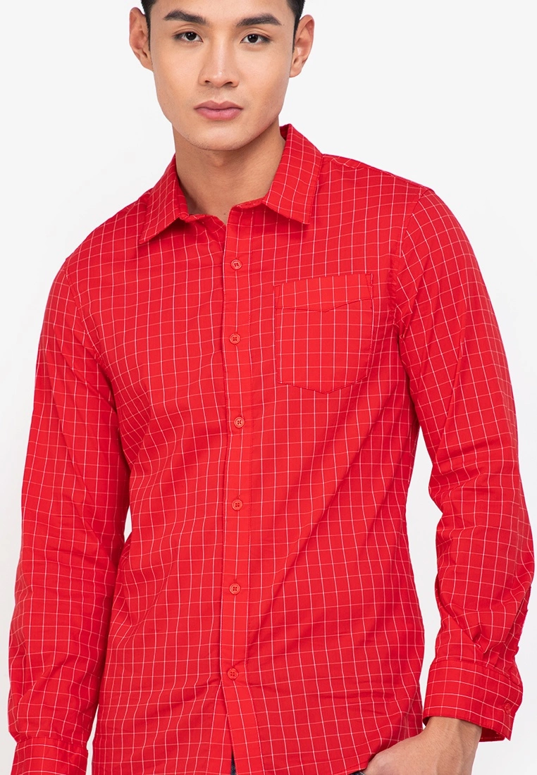 ZALORA BASICS Windowpane Check Regular Shirt - Billede 3