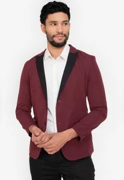 ZALORA BASICS Contrast Lapel Blazer