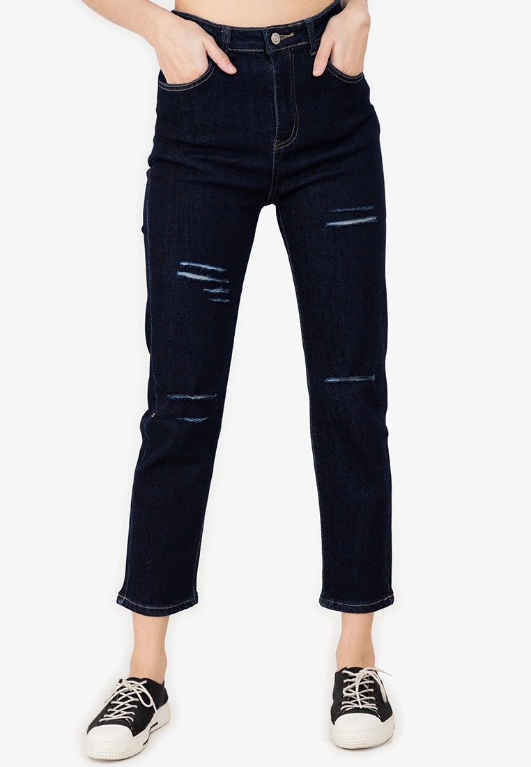 ZALORA BASICS Sliced Skinny Jeans