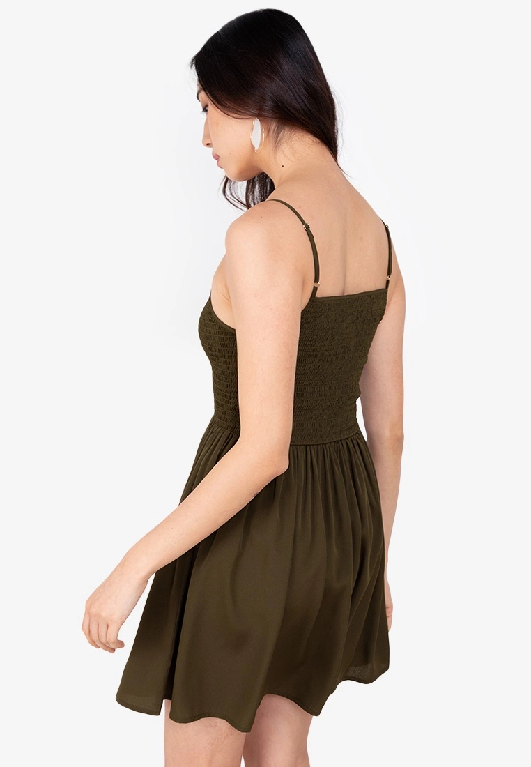 ZALORA BASICS Cami Smocked Mini Dress - Billede 2