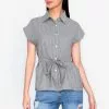 ZALORA BASICS Cuffed Sleeve Shirt with Pockets