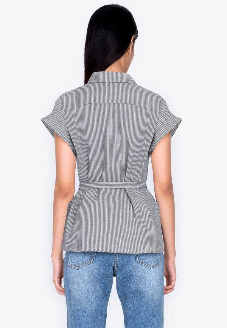 ZALORA BASICS Cuffed Sleeve Shirt with Pockets - Billede 2