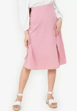 ZALORA BASICS Basic Split Hem Skirt