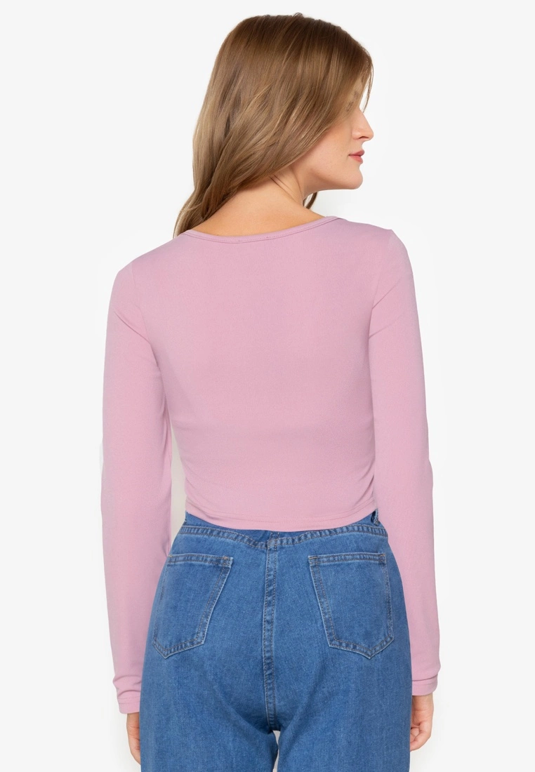 ZALORA BASICS Piping Detail Long Sleeve Top - Billede 2