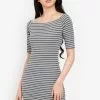 ZALORA BASICS Basic Off Shoulder Bodycon Dress