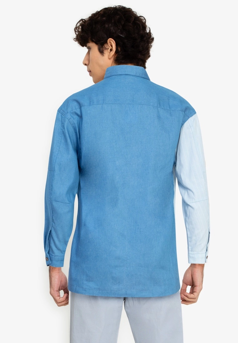 ZALORA BASICS Stripe Panel Shirt - Billede 2