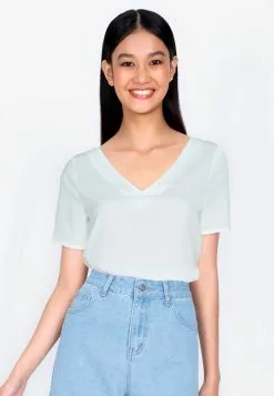 ZALORA BASICS T Back Short Sleeve Top