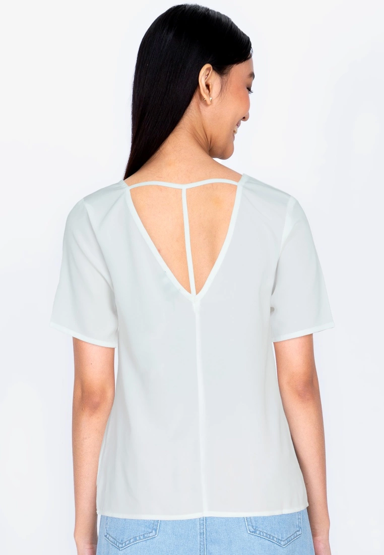 ZALORA BASICS T Back Short Sleeve Top - Billede 2