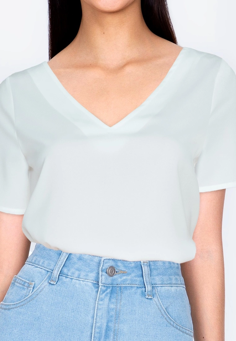 ZALORA BASICS T Back Short Sleeve Top - Billede 3