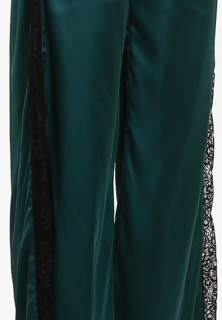 ZALORA BASICS Lounge Lace Panel Satin Pants - Billede 3