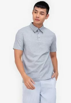ZALORA BASICS Placket Detail Polo Shirt