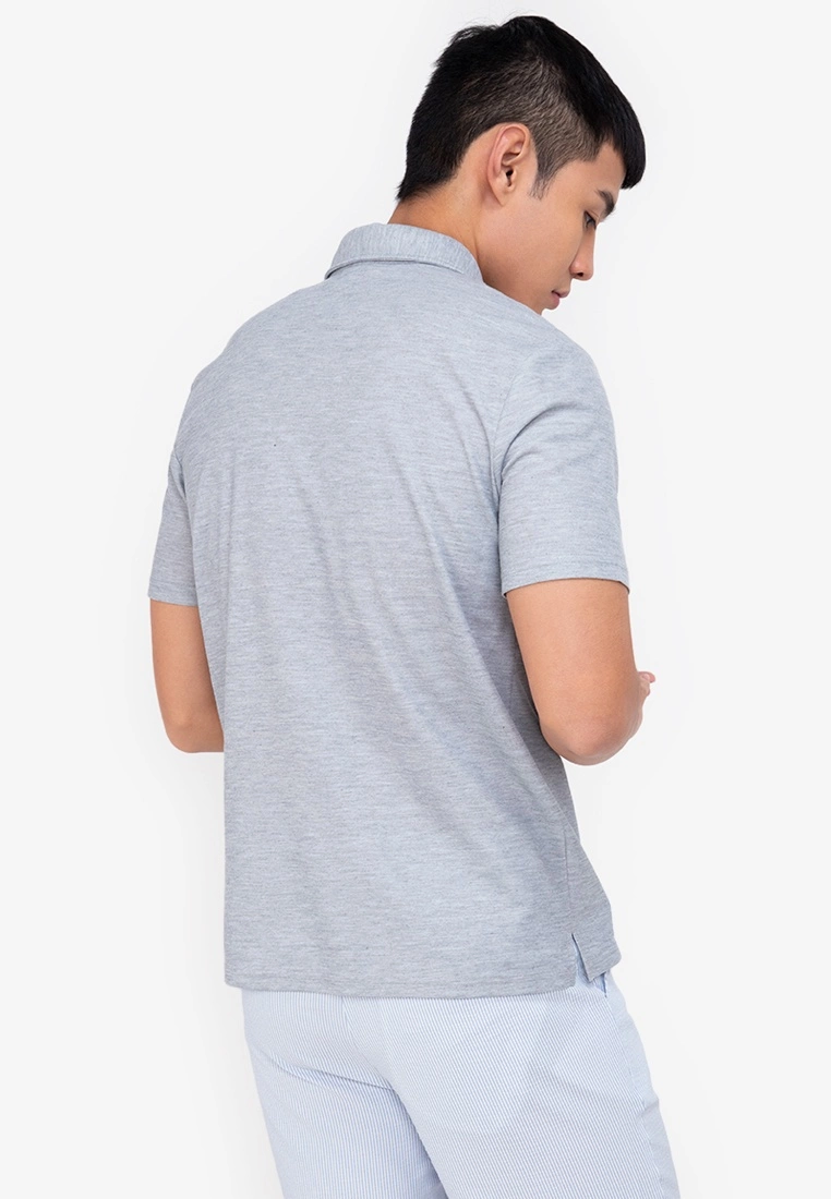 ZALORA BASICS Placket Detail Polo Shirt - Billede 2