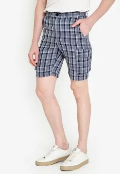 ZALORA BASICS Checked Cargo Shorts