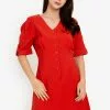 ZALORA BASICS Puff Sleeve Mini Dress