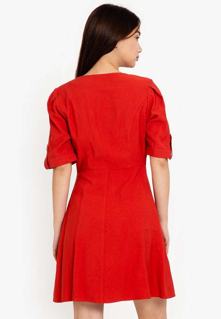 ZALORA BASICS Puff Sleeve Mini Dress - Billede 2