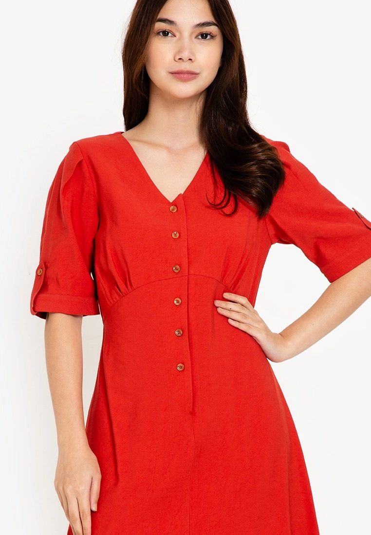 ZALORA BASICS Puff Sleeve Mini Dress - Billede 3