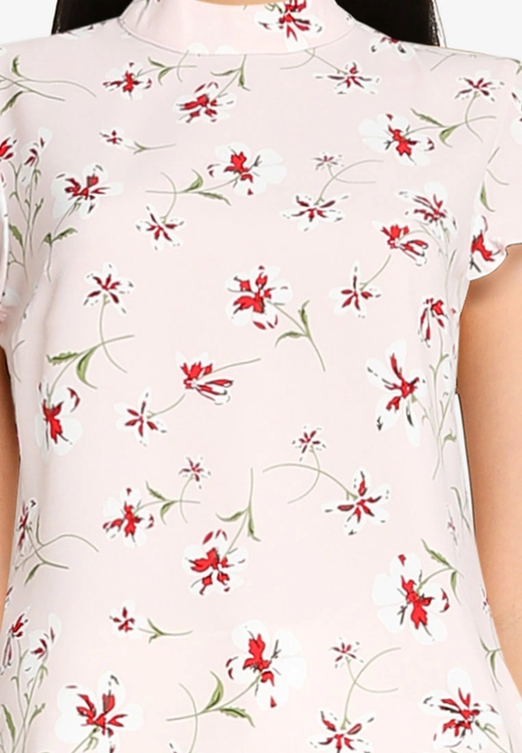 ZALORA BASICS Mock Neck Cap Sleeves Top - Billede 3