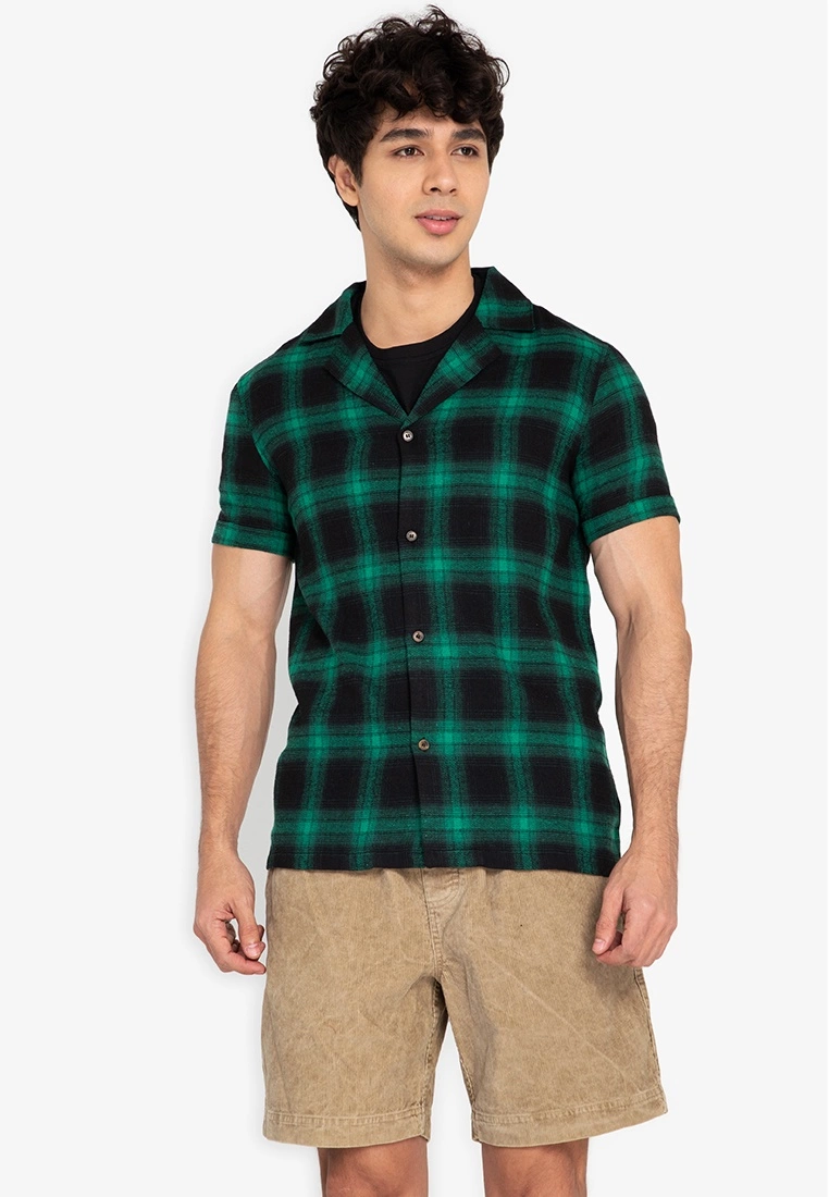 ZALORA BASICS Checkered Bowling Shirt - Billede 5