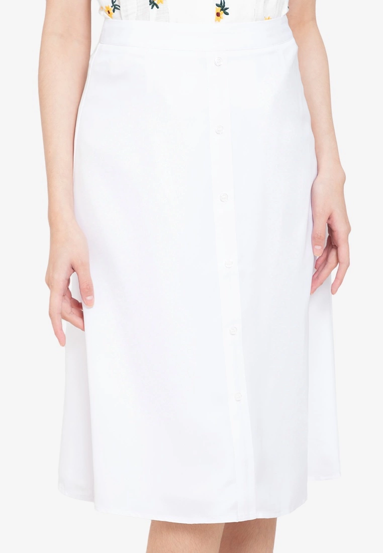 ZALORA BASICS Button Drape Skirt - Billede 3