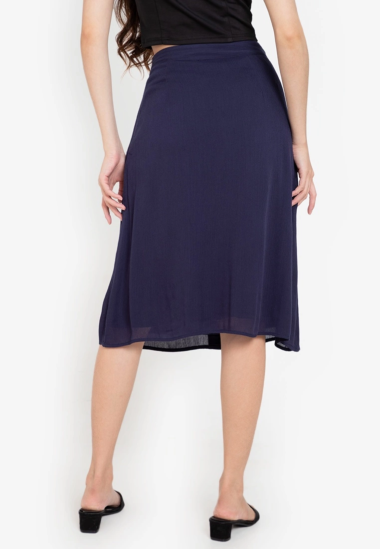 ZALORA BASICS Button Drape Skirt