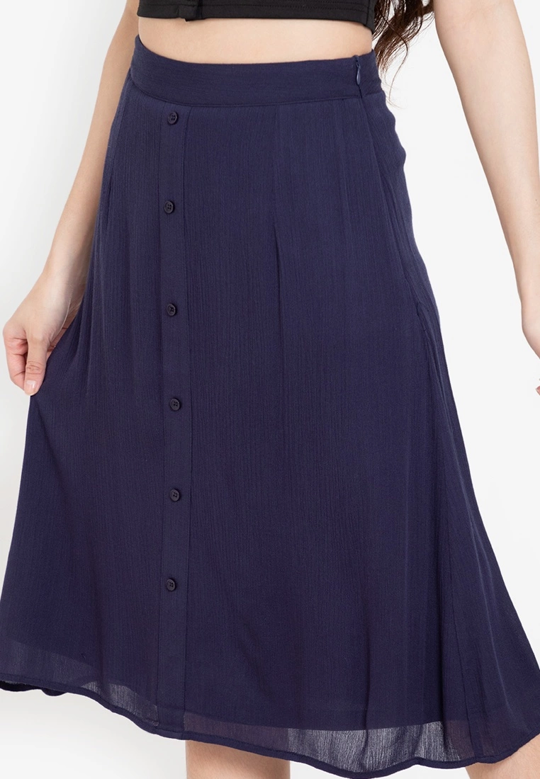 ZALORA BASICS Button Drape Skirt - Billede 3